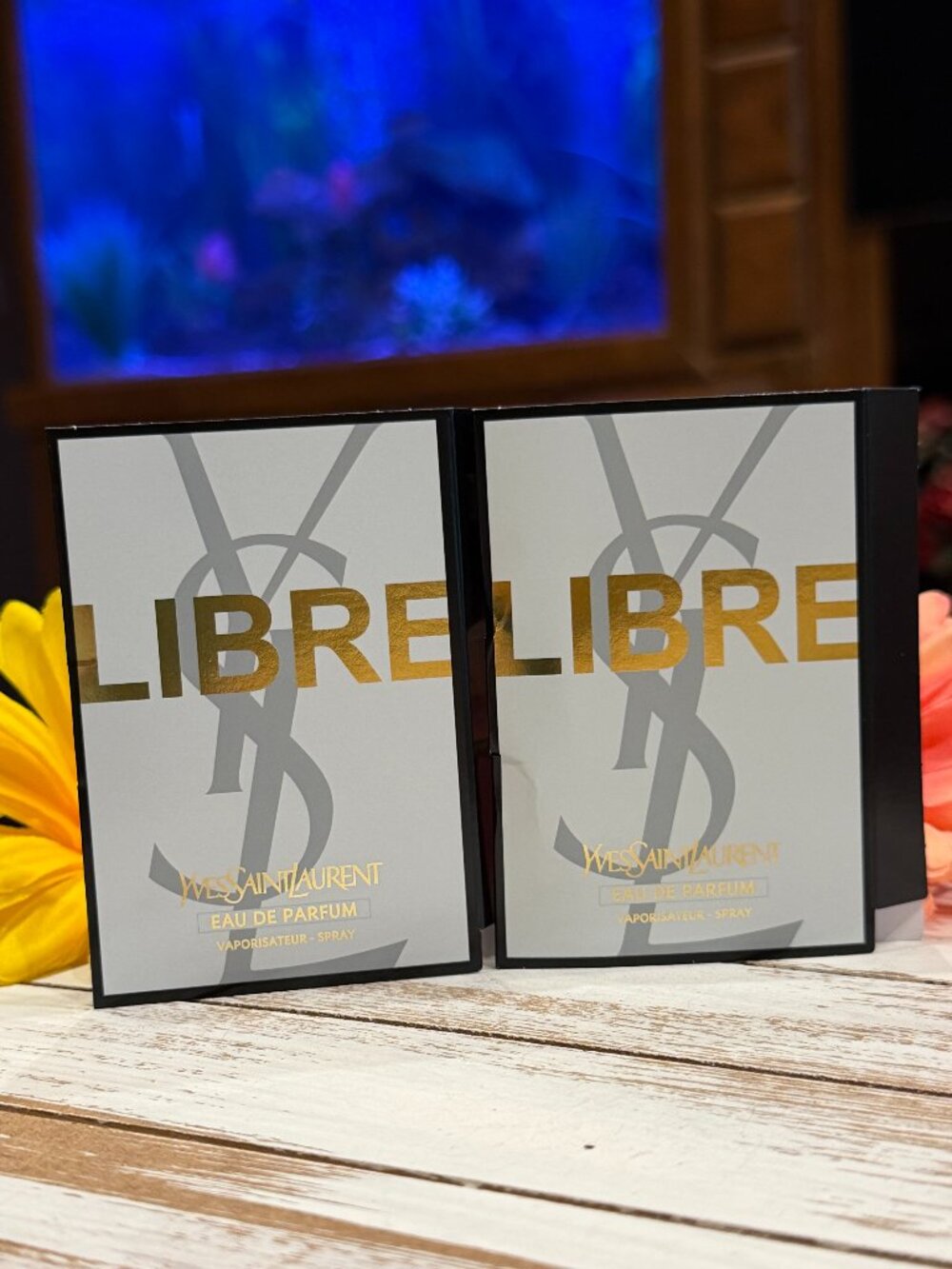 🎁5 For $25 Libre Yves Saint Laurent Sample Spray Card 1.2 ml 2X New!